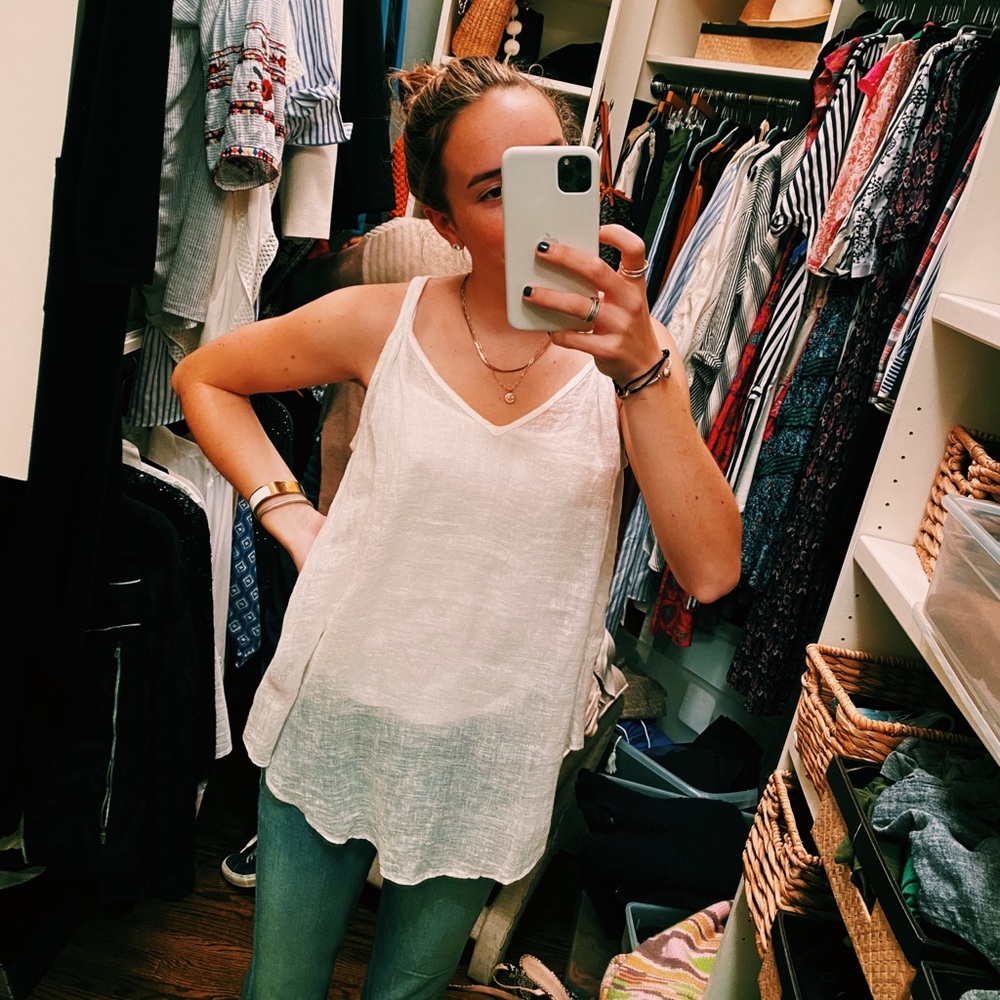 NWT Calypso St Barth white tank top
